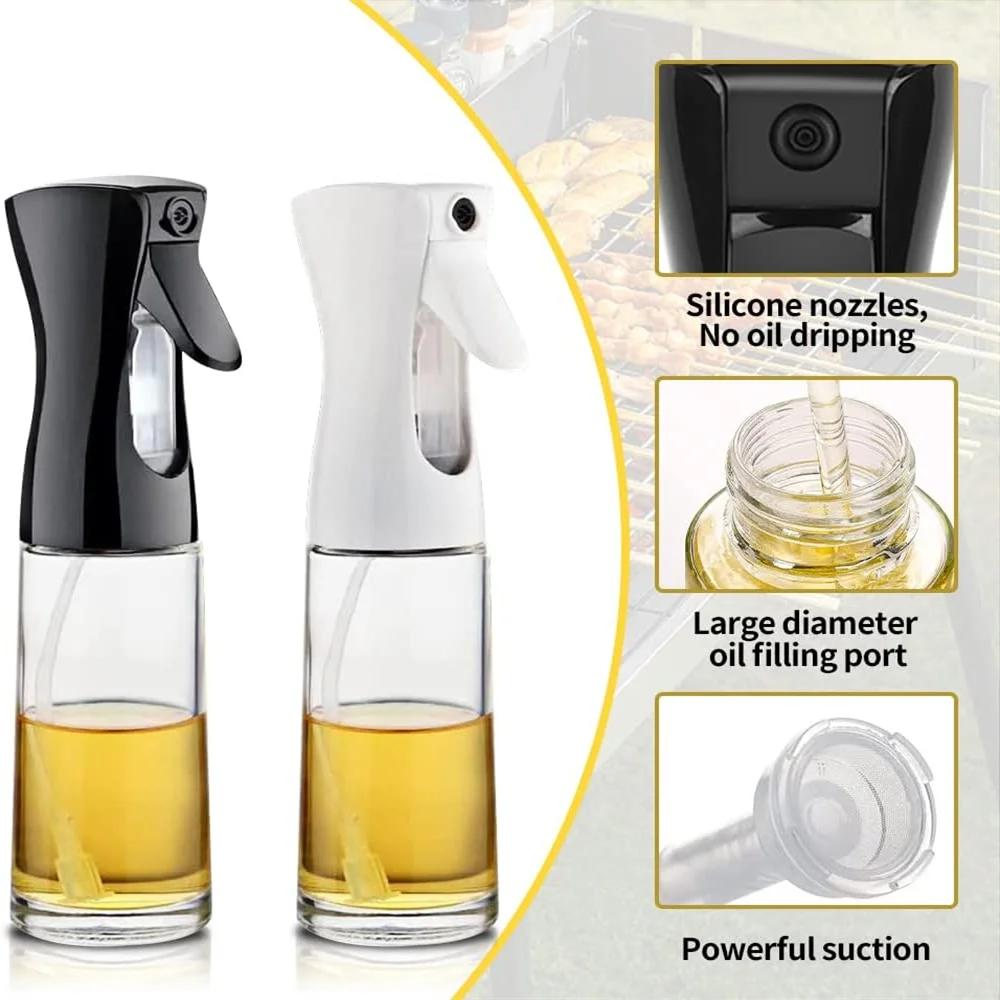 Reusable Food Grade Oil Vinegar Spray Bottle Kitchen AccessoriesOil Spray Cooking Olive Oil Dispenser Bottle Sprayer Mist