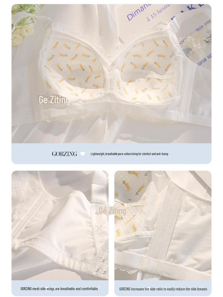 Women's White Adjustable Push-Up Bra: Enhances Shape & Supports Without Steel Rings