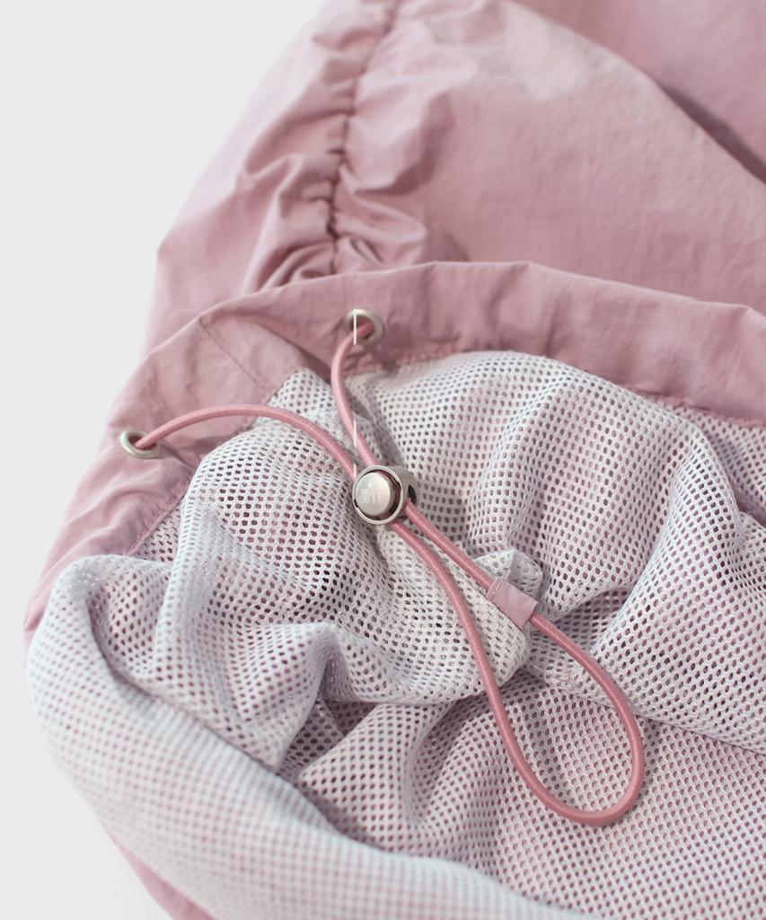 Maseumaluljeueopaeleol Essential Parasuit Shirring Cargo Pants_Indie Pink