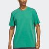Adidas Originals Trefoil Logo Embroidered Crew Neck Short Sleeve T-Shirt Men Tops Green HS3027