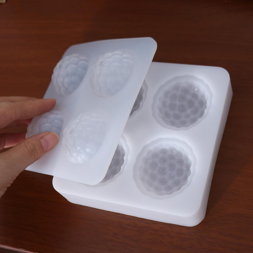 Candle Making Mousse Mold Baking Supplies Soap Mould Chocolate Raspberry Silicone Mold DIY