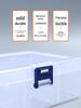 Transparent Multi-Compartment Storage Box for Electronic Components and Small Accessories