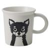 TAMAKI Peeping 9cm Diameter X Stylish Microwave and Dishwasher Mug, Charo, 9.2cm Height, Gift, Safe, T-970508