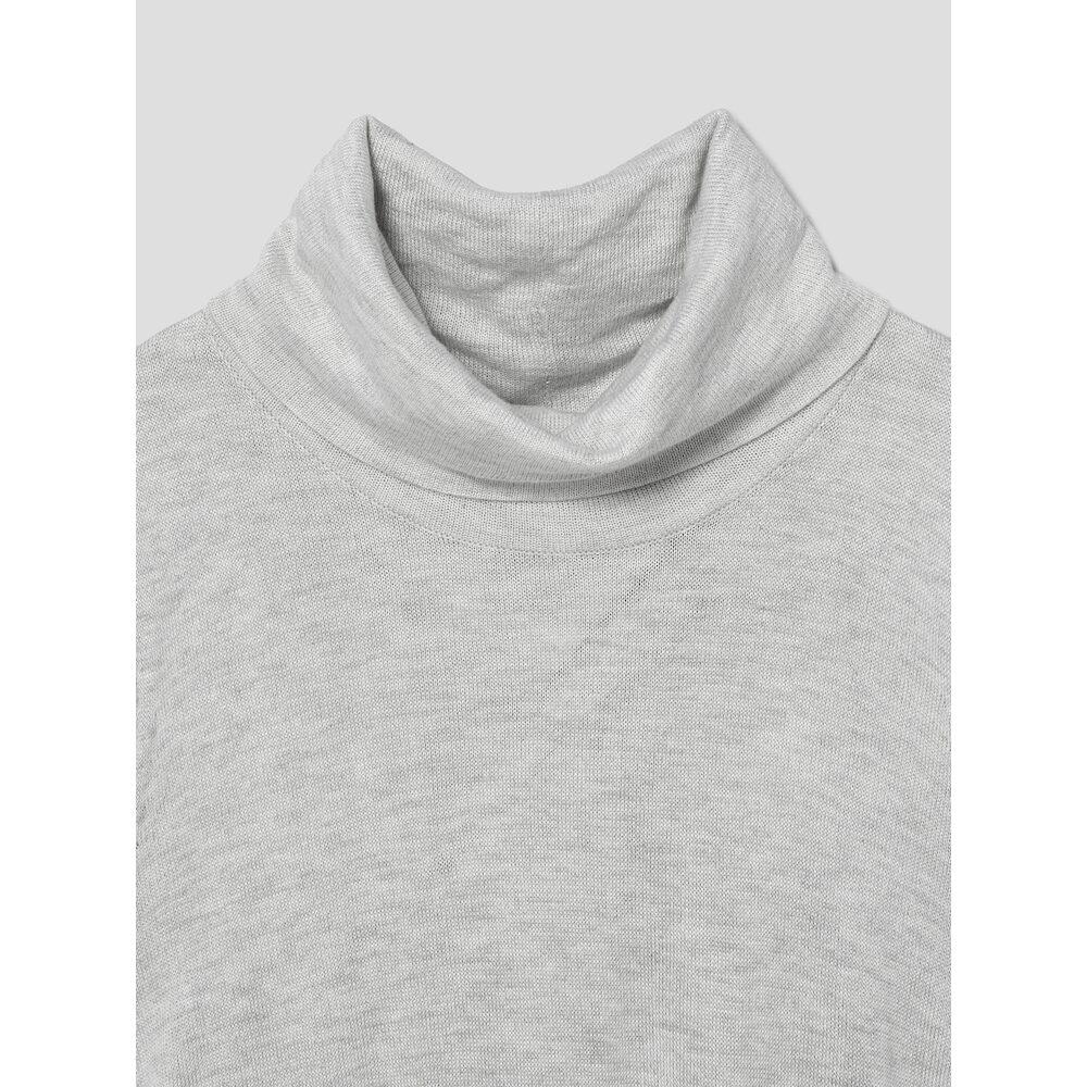 Anggae Twisted Back Knit Dress Gray