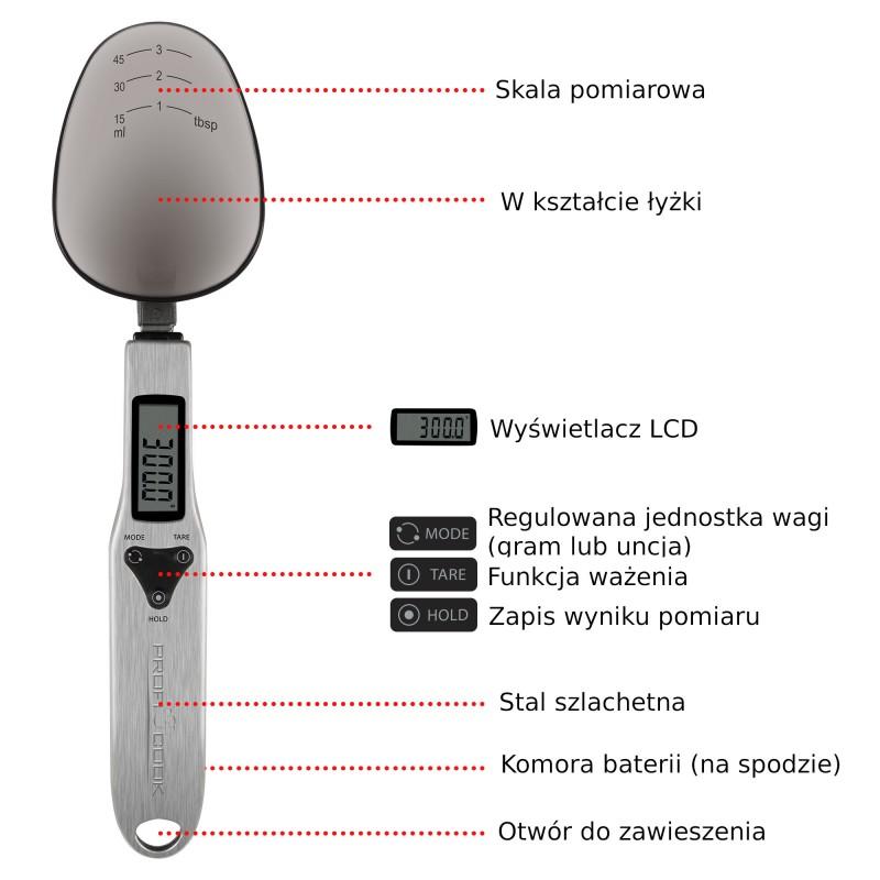 Electronic Kitchen Scale In A Spoon