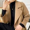100% Wool Women Coat MODERN NEW SAGA Autumn Wool Long Coat Handmade Pea Coat Winter Warm Wool Long Jacket Overcoat