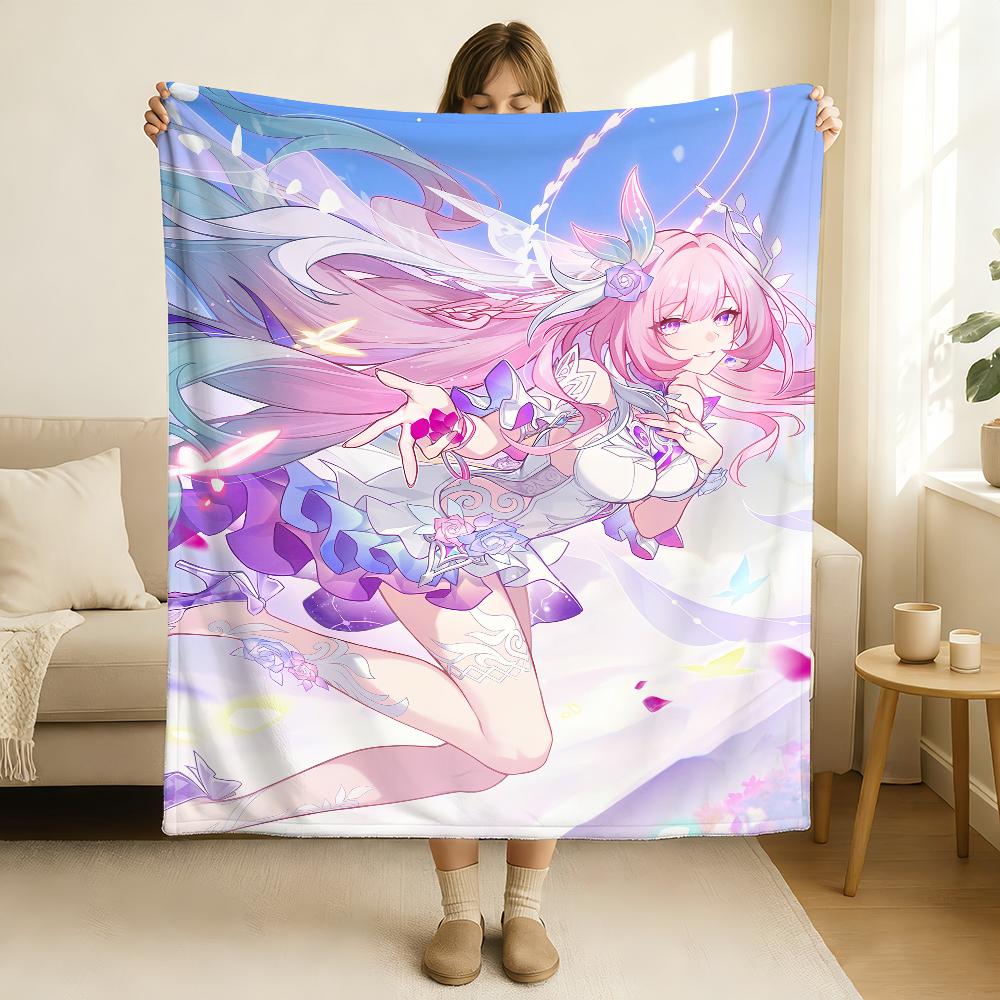 Spiel Honkai Star Rail Cyrene Decke Weich und Hautfreundlich Für Sofa Bett Nickerchen Tagesdecke Alle Jahreszeiten Steppdecke