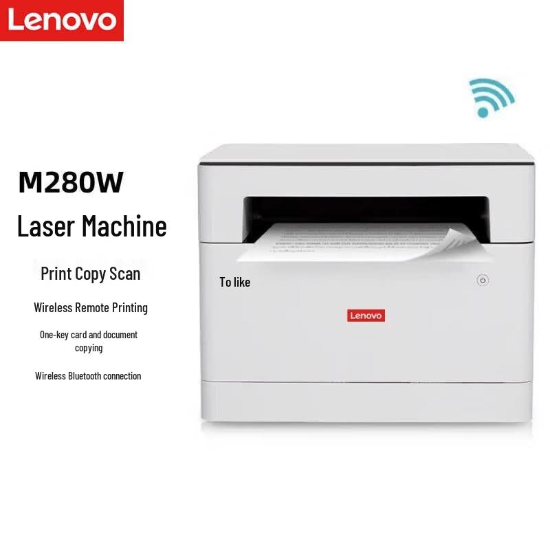 Lenovo M280W A4 Wireless Multifunction Laser Printer CN Plug (adapter Included)