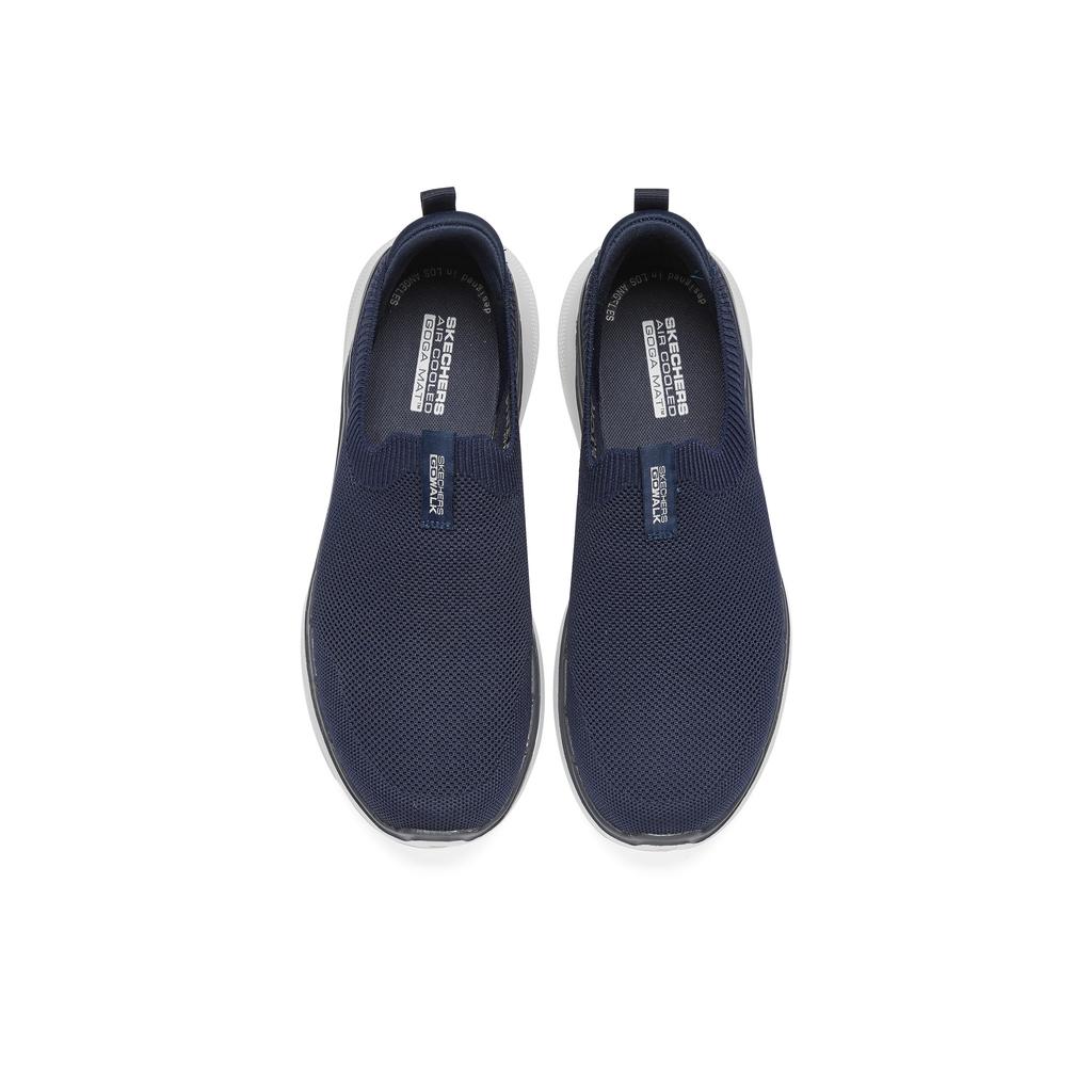 Skechers Go Walk 6 Comfortable Versatile Slip-On Sports Low-Top Casual Shoes Men Sneaker Blue 216267-NVY