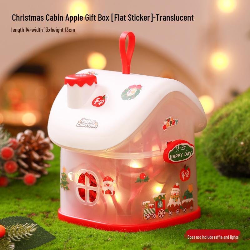 Christmas Eve Apple Gift Box - Creative Little House Candy Packaging for Kids