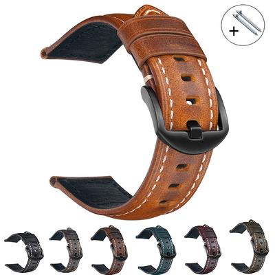 Watchband 20mm 22mm Quick Release Soft Strap Black Buckle and Silver Buckle Women&Men Watch Bracelet Accessories