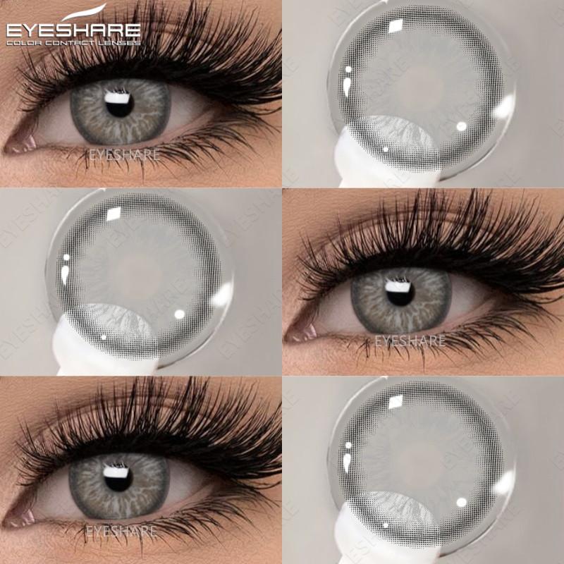 Eyes 1 Pair Colored Contact Lenses For Eyes Korean Brown Contact Lenses 14.5mm Big Eye Lenses Annual Student Beauty