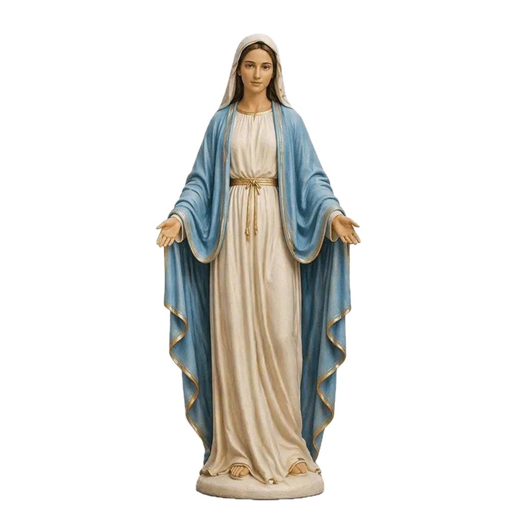 Estátua de Nossa Senhora para Decorações de Altar Católico, Figura da Mãe Bem-Aventurada, Presente Religioso para Mãe, Decorações Religiosas para Casa