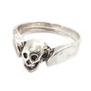 Aged Silver 'Tête De Mort' Ring
