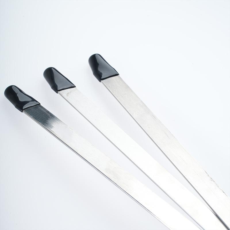 Stainless Steel BBQ Skewers 40/50cm Flat Heavy-Duty Kebab Sticks for Grilling Outdoor Cooking Camping Durable