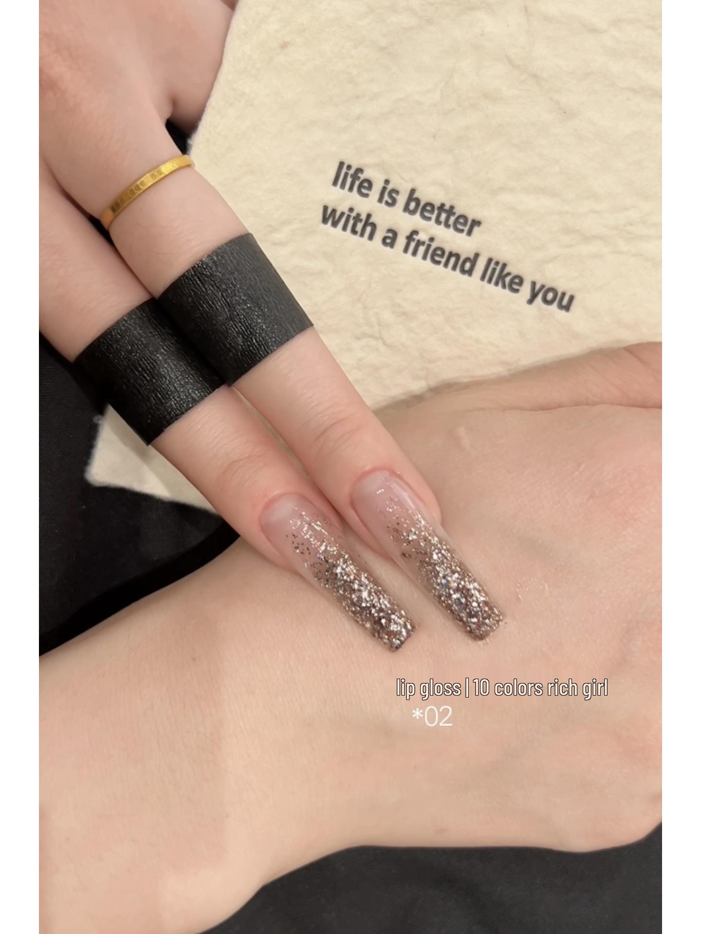 

Богатая девушка 10-цветный гель-лак с блестками: Золото и Серебро Лед Прозрачный Бриллиантовый Блеск