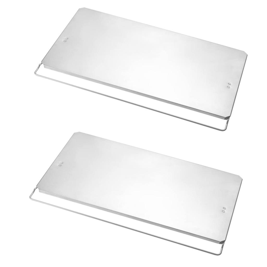 CAMPING MOON Ground Rack, Field Rack, Stainless Steel Top, Set of 2, T-2305-2P