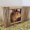 Casă pentru iepuri Răzătoare pentru dinți Ramuri din lemn natural Colibă împletită Cuib pentru chinchilla Ascunzătoare pentru hamster Adăpost Accesorii pentru animale de companie mici