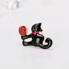 Women Halloween Cat Brooch Enamel Cat Wedding Banquet Brooch Pin Skirt Decoration