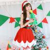 Milky Time Women's 4-Piece Santa Costume Set with Cloak and V-Neck Cloak