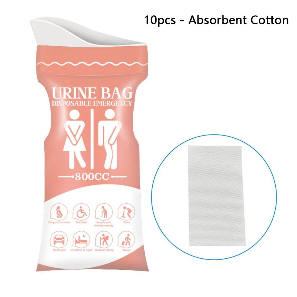 10Pcs Set Cleaning Emergency Urinate Bags Portable Travel Toilet Bag Outdoor Emergency