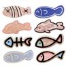 Acrylic Hairpin 4Pcs Girl Macaron Color Ocean Fish Shape Colorful Bone Hair Clip Clips Smooth Rounded Edges Daily Styling Accessory Playful Design