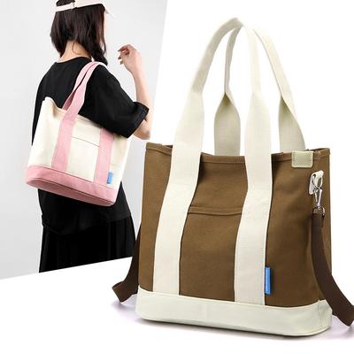 Thickened, Large-capacity Japanese-style Canvas Tote Bag, Fashionable, Versatile, Casual Crossbody Bag, Multi-functional Commuter Bag.