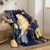 Sternennacht Blumeneule Decke Schlafzimmerdecke für Wohnzimmer Sofa Mittagspause Weiche Kuscheldecke für Freundes Festival Geschenk