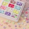 50pcs/Lots ABS Artificial Pearls Flower Beads Caps Spacer Beads for DIY Necklace Bracelet Phone Chain Jewelry Making Accessories