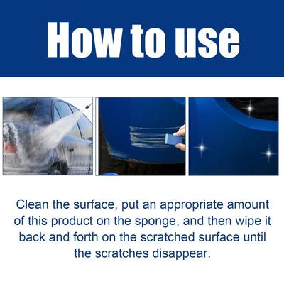 Professional Car Wax 100g  Remover Polish With Sponge Paint Care Solution Restore Color For Car Auto Maintenance Routine