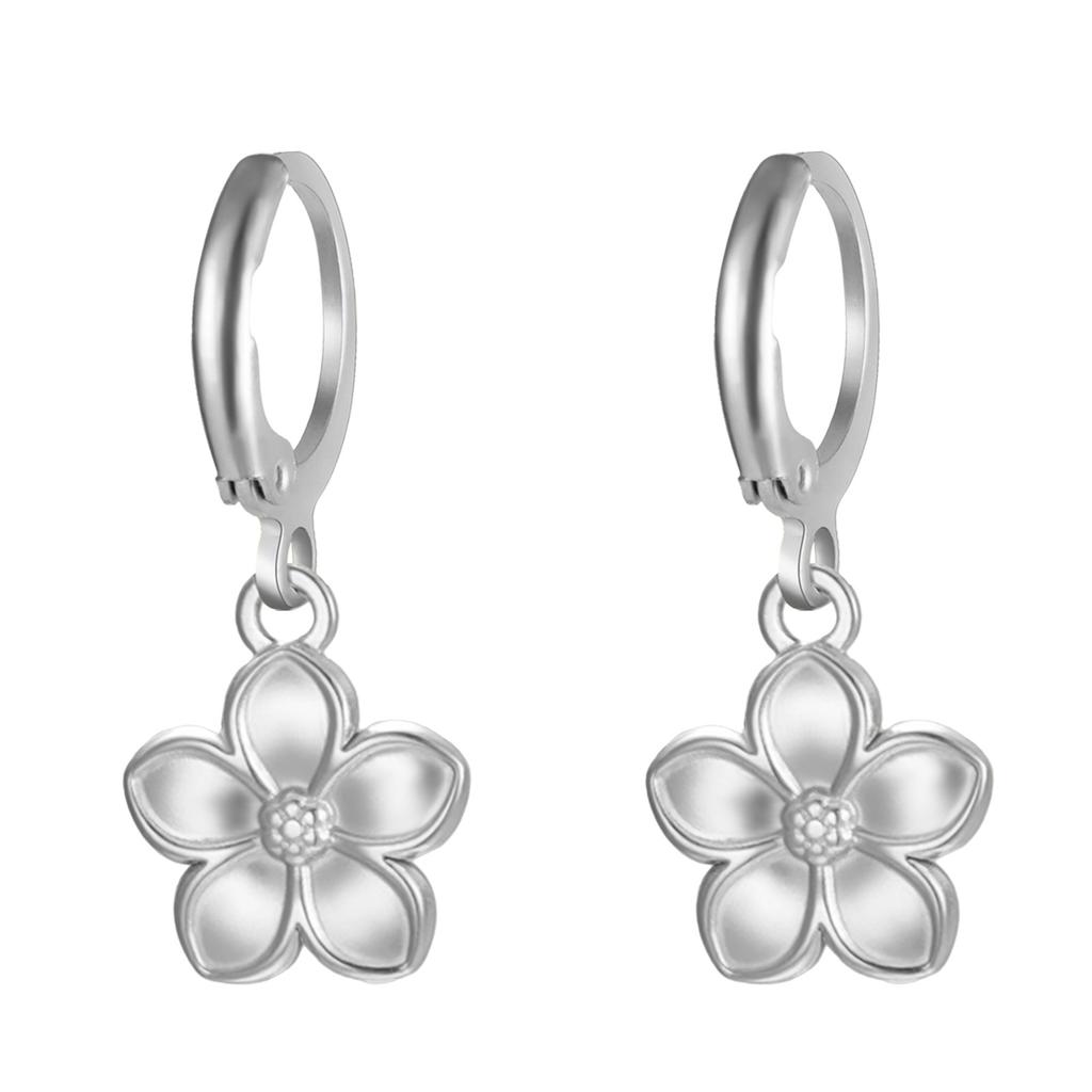 Bohemian Gold Hoop Earrings for Women with Daisy and Sunflower Pendant Charm