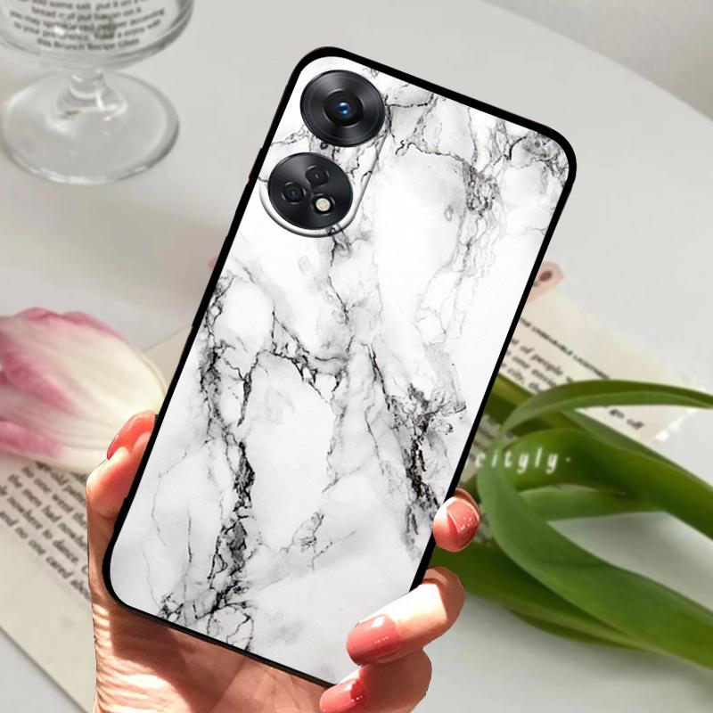 For Oppo Reno8 T 4G 5G Case Reno8T 8T Cool Fashion Soft Silicone TPU Phone Cover For OPPO Reno8 4G 5G Shockproof Bumper Fundas