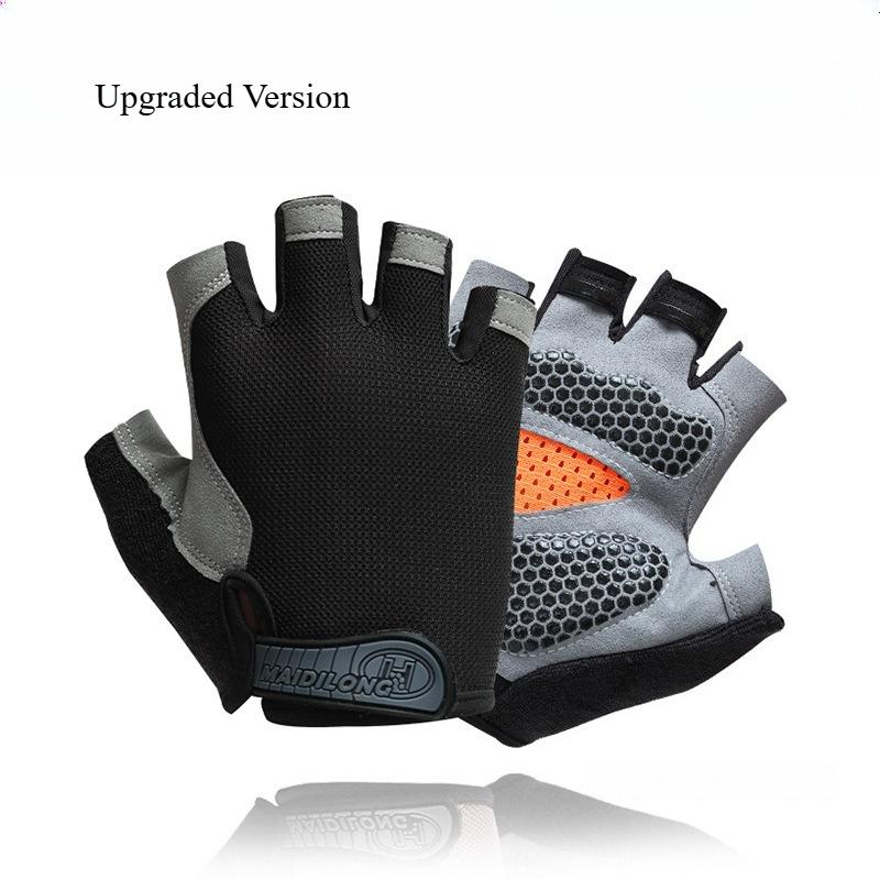 Bicycle Riding Gloves Half Finger Anti Slip Dew Proof Directional Asian Sports Outdoor Fitness Mountain Climbing Fishing