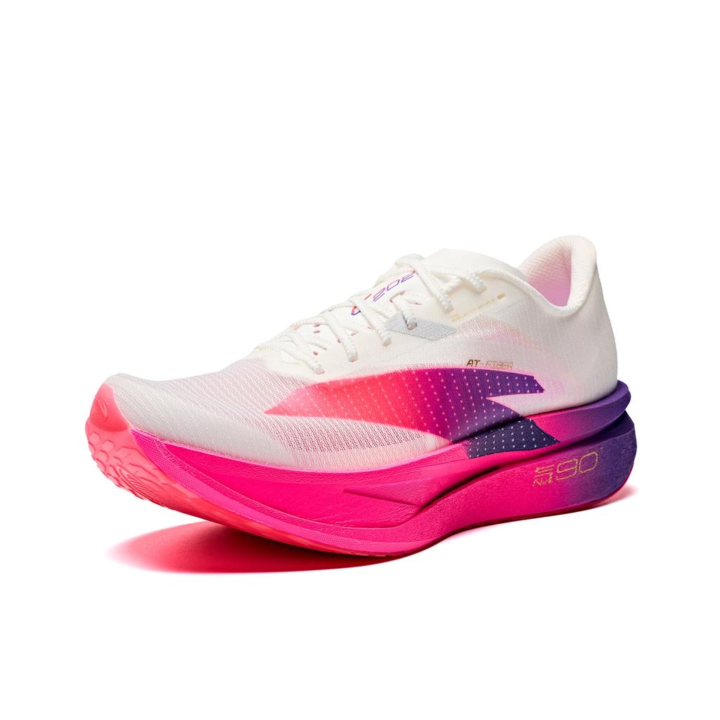 Men's Sneakers ANTA C202 8.0 Running Shoes Men's Low-top Papyrus White/Fluorescent Berry Red/Grass Purple