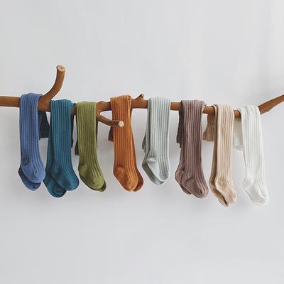 Dětské punčocháče pro holčičky Bavlněné pletené punčocháče pro miminka Novorozenci Dětské punčochy Punčocháče pro batolata Neformální kalhoty