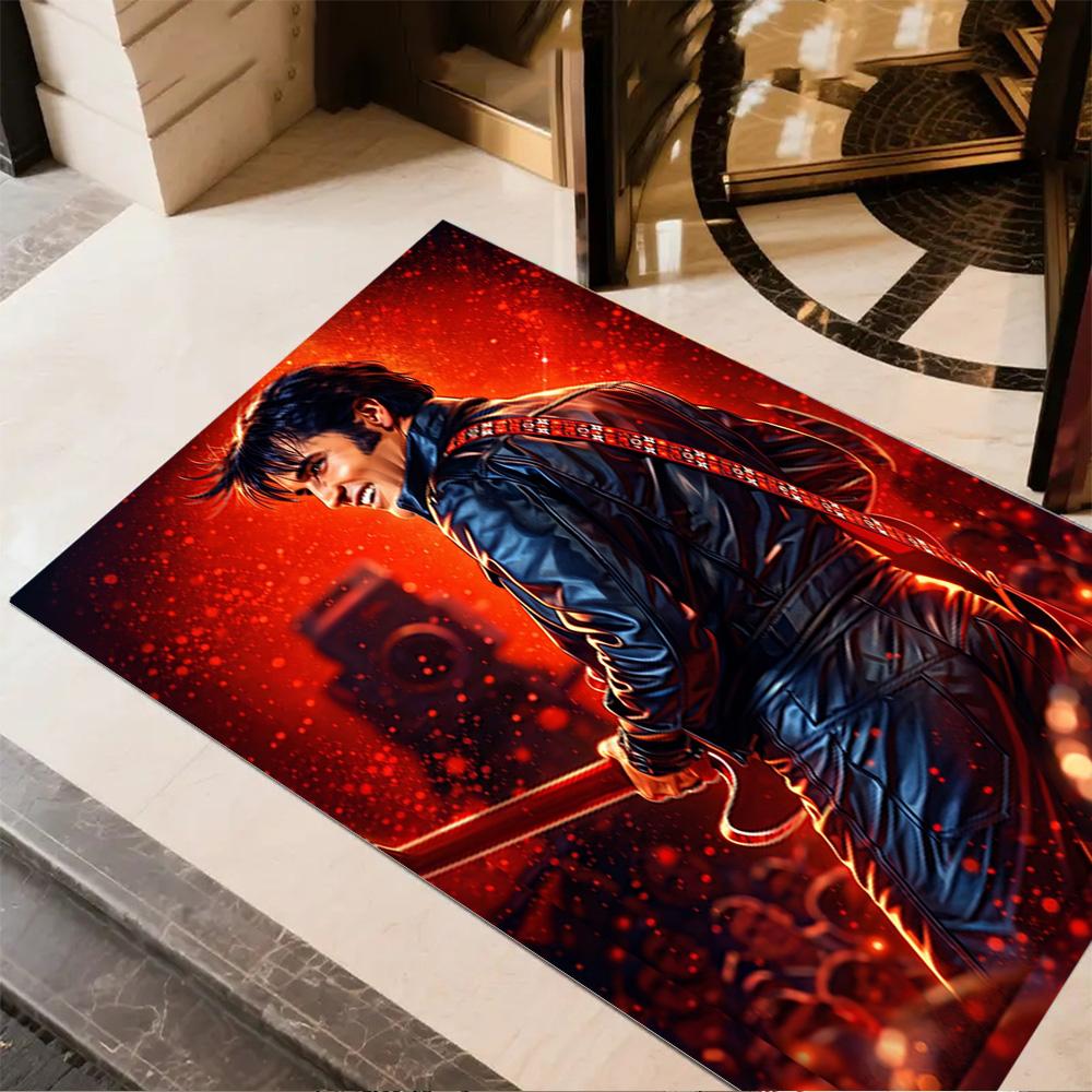 Elvis Presley Performance Carpet Design for Balcony Decorate room Living Rooms Foyer Anti-slip Rug Anime Office Decor Spiritual Gift
