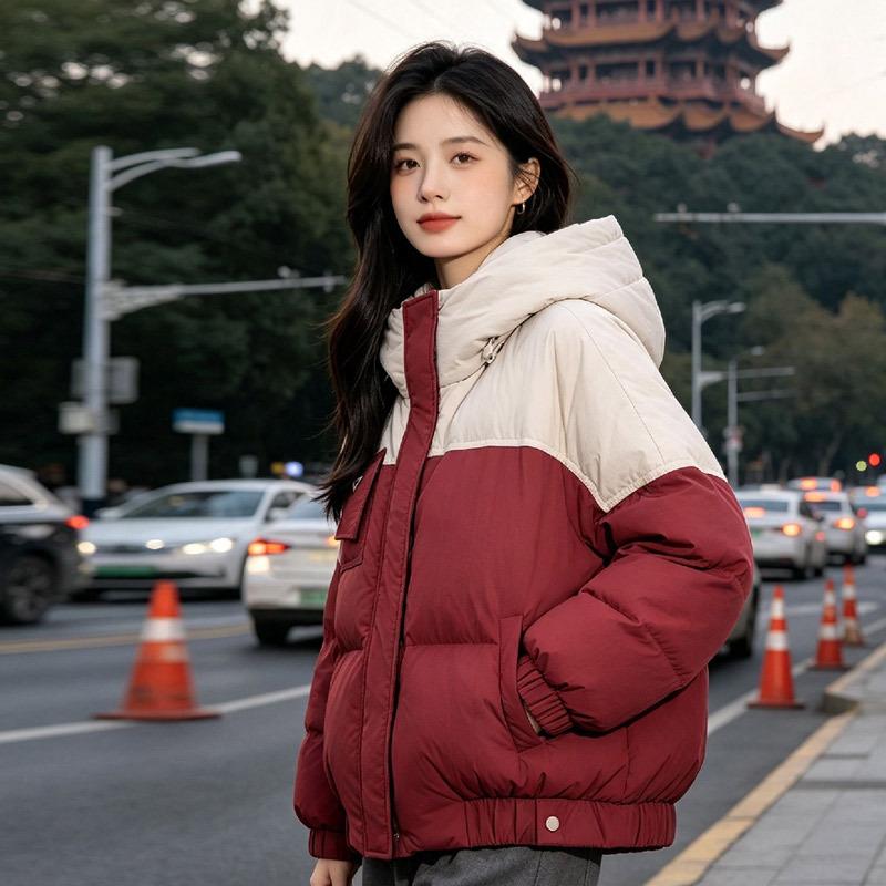 Short Puff Down Jacket Women's Small Thickened White Duck Down Women's Korean Down Jacket Pinghu