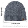 Unisex Peak Labal Winter Hats Fashion Knitted Hats For Men And Women Beanie Cap Outdoor Plush Fur Lined Warm Sports Hats