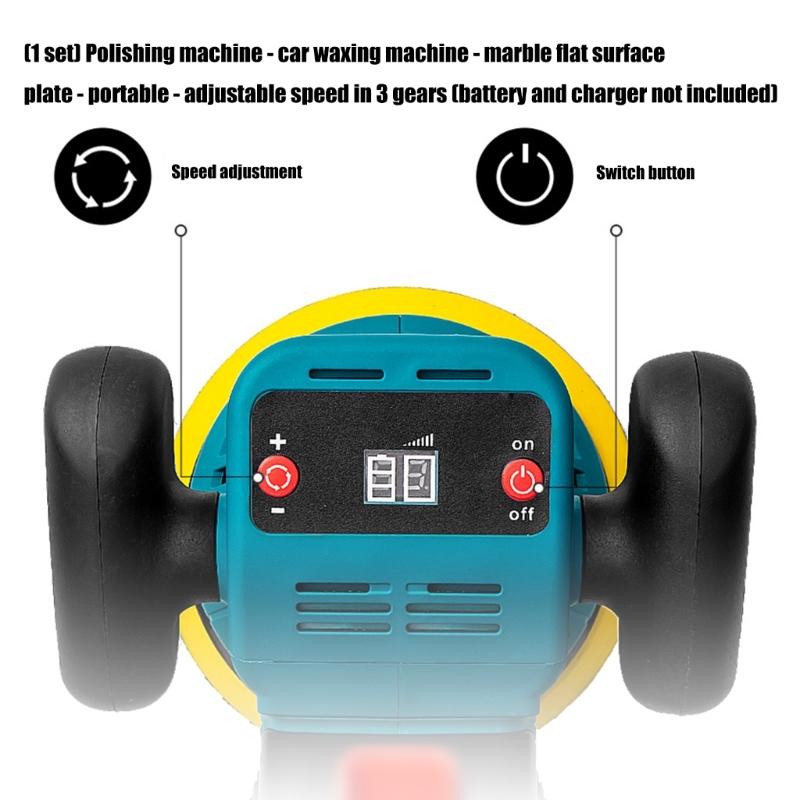 3 Speed Adjustable Polishing Machine For Automotive Detailing Stone Surfaces ABS Light Weight Polisher