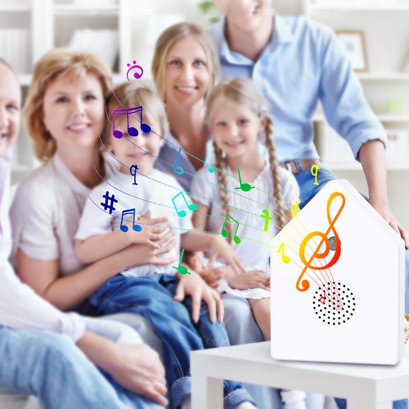 קופסת צלילי ציוץ ציפורים רעשי רקע פנימיים מכונת שירת ציפורים ניידת לתלייה על שולחן/קיר לסלון חדר שינה גינה פטיו