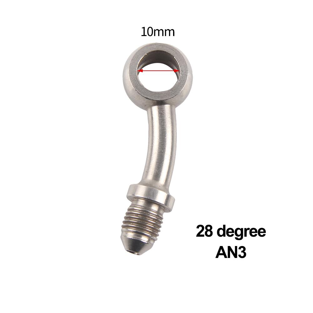 AN3 Motocykl Motorové Kolo Hydraulická Brzdová Olejová Hadice Linka Banjo Spojka m10x1 Nerezová Ocel 10mm