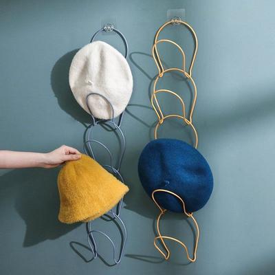 5Pcs Hat Hanging Storage Rack Hanging Rack Hook Behind The Storage Door Home Wall Hanging Rack Hat Rack Door Back Bracket