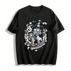 Funny Gentleman Mouse Rocking Horse Graphic Cool Casual Tee Pure Cotton T-shirt