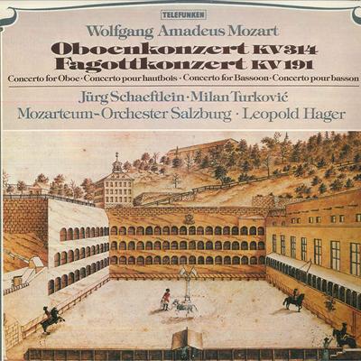 LP Record JURG SCHAEFTLEIN, MILAN TURKOVIC, M - Mozart: Oboe Concerto Kv.314, Basso K28C238 TELEFUNKEN 1983 Japan Obi Classical Used