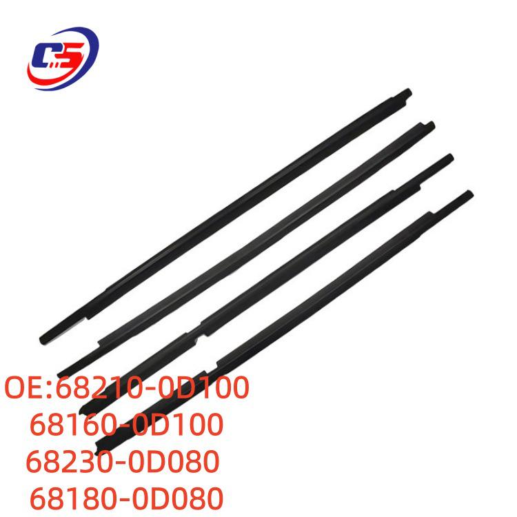 

08-11 Toyota Yaris Exterior Window Water Shield Strip 68210-0D100 68210-0D100 68160-0D100 68230-0D080 68180-0D080