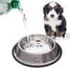 Water Bowl for Dogs and Cats, Stainless Steel Elevated Pet Feeder with Vintage-Style Metal Stand, for Dogs and Cats