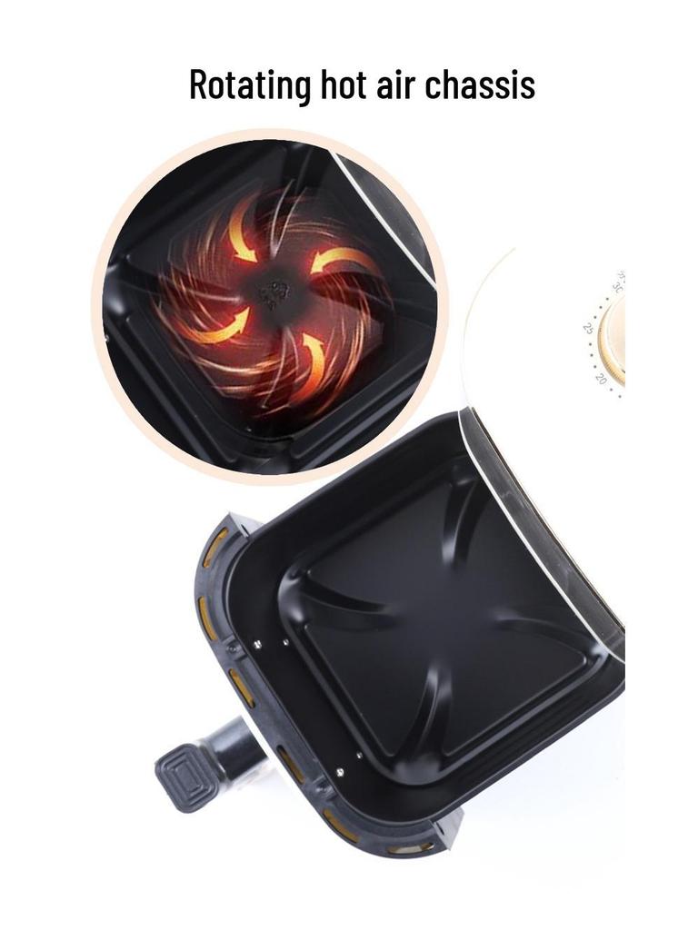 6L Intelligenter Heißluftfritteuse: Tragbar, Multifunktional, Ölfrei, Rauchfrei, Automatisches Visuelles Kochen