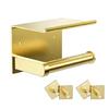 Contemporary Wall Fixed Paper Towel Rack with Attachments & Shelf Strong Metal Resistant Designing For Bathroom Kitchen