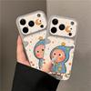 Rainy Day Cartoon People Case for Apple iPhone 17 Pro Max, 16 Pro, and iPhone 15