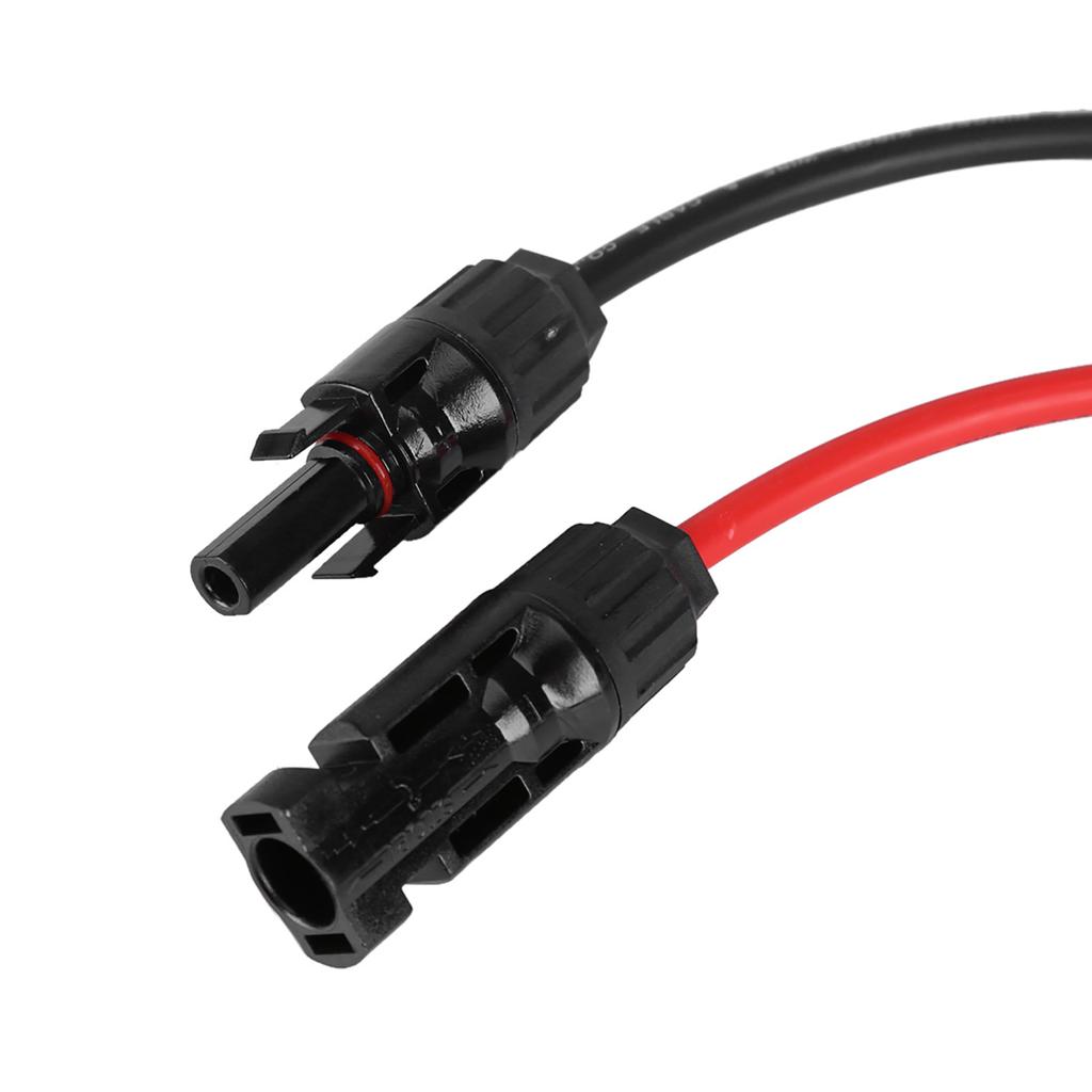 2.5mm Pair of Red & Black Solar Panel PV Cable Wire Male & Female Connectors